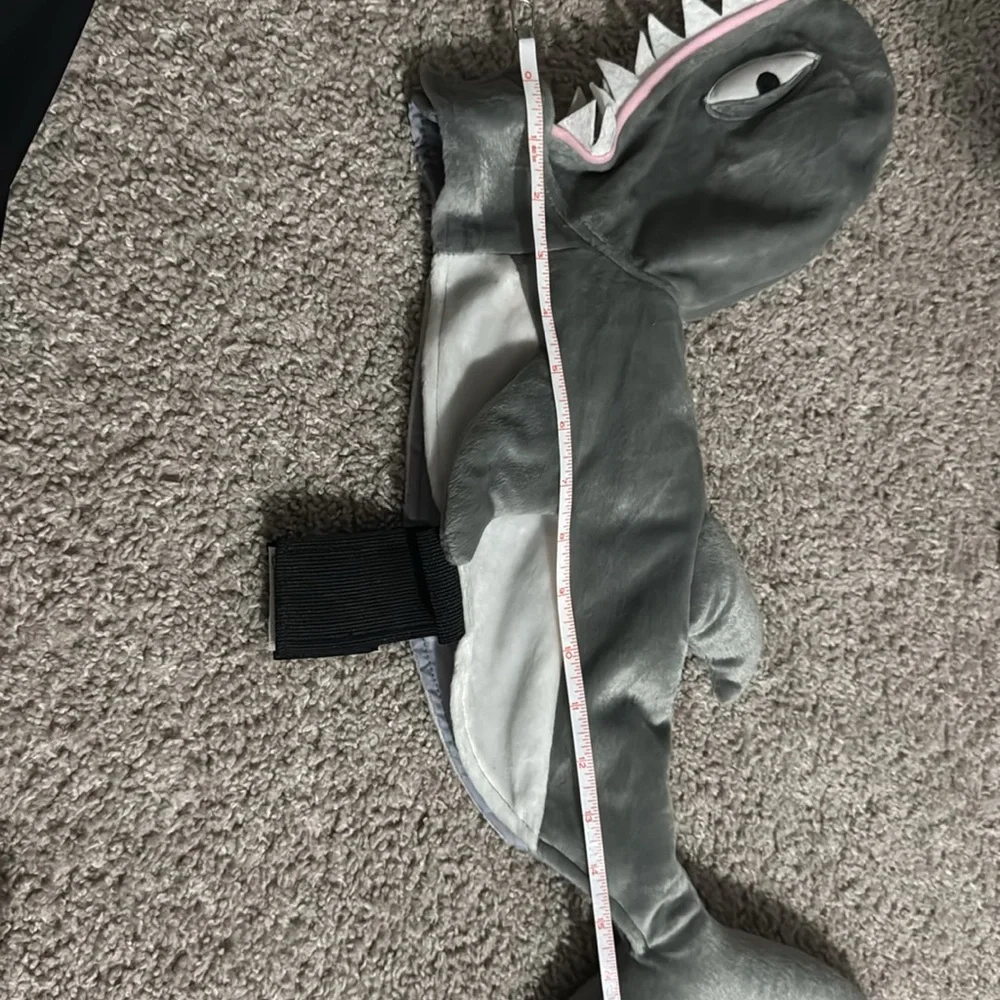 Pet Shark Costume - Size M for cat or small dog